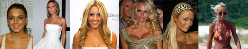 Some very tan celebs include Lindsay Lohan, Victoria Beckham, Amanda Bynes, Pamela Anderson, Paris Hilton and Donatella Versace