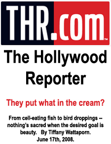 The Hollywood Reporter - They Put What in that Cream? - Bird Poop Facial