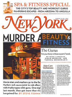 NYC Skin Care Guru Shizuka Bernstein was featured in New York Magazine