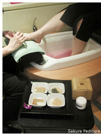 The Sakura Pedicure from our New York Nail Spa