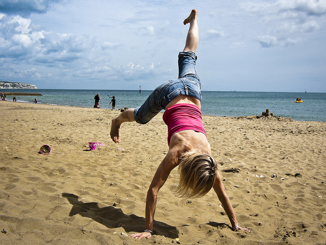 Beach Gymnastics by Nick Page, CC BY 2.0