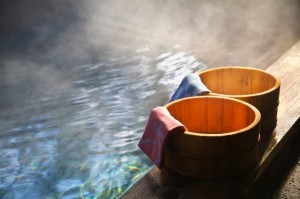 Japanese onsen hot springs