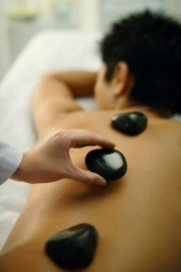 men's hot stone massage